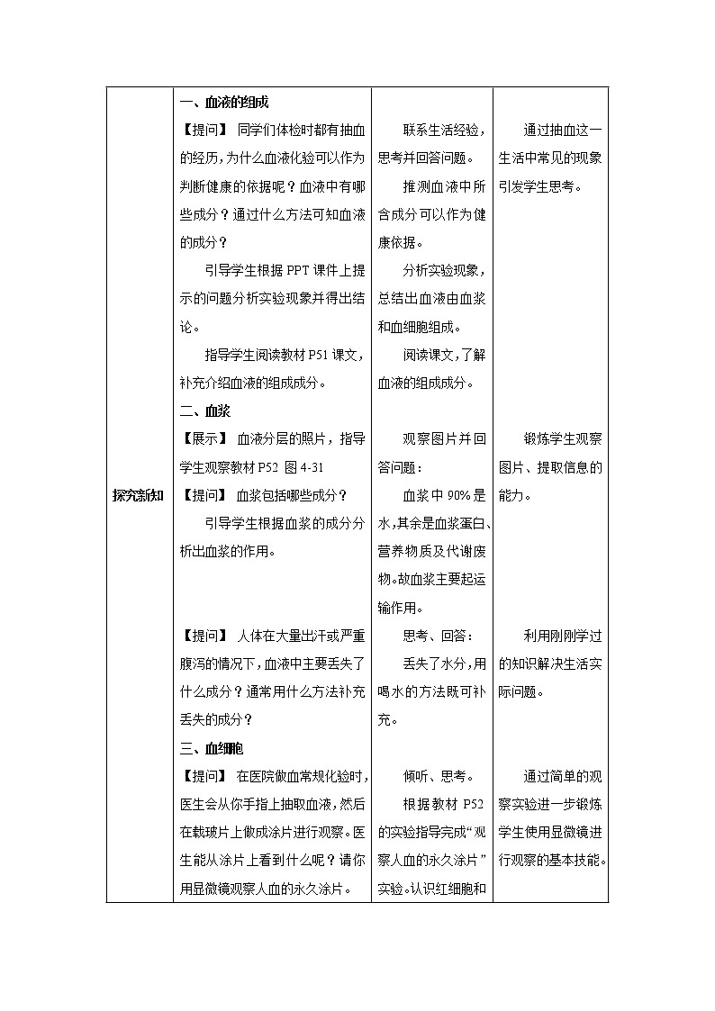 第四章第一节 流动的组织——血液教案02