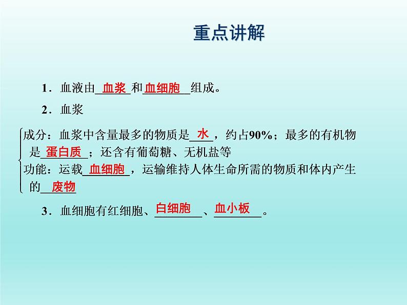 2022年中考生物一轮复习课件：体内物质的运输课件第4页