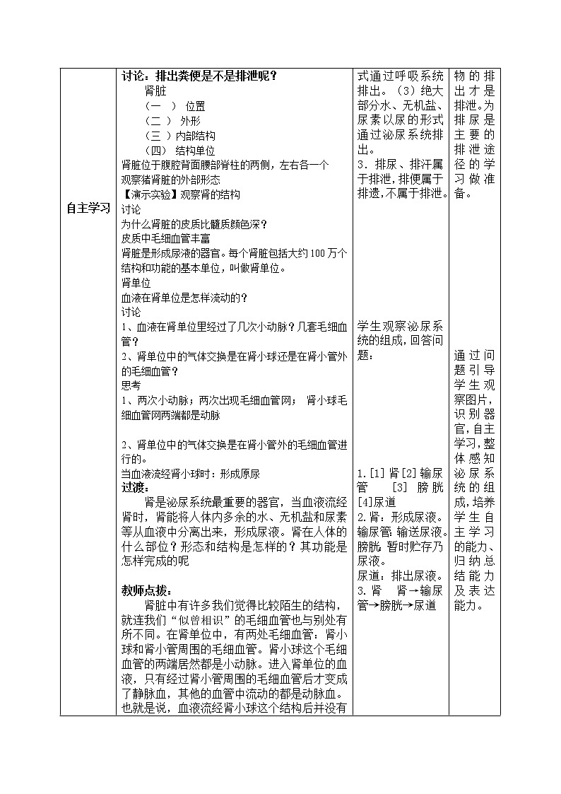 4.1 尿液的形成和排出（课件+教案+练习+学案）02