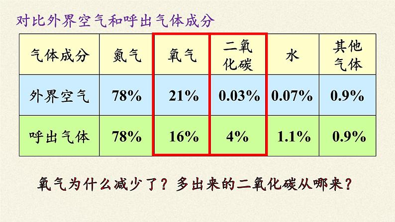 北师大版生物七年级下册 第10章 第2节 人体细胞获得氧气的过程(4)（课件）第2页