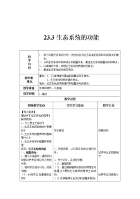 八年级下册第3节  生态系统的结构和功能教案及反思