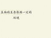 北师大版生物八年级下册 8.23.1 生物的生存依赖一定的环境(2) 课件