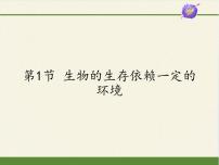 初中北师大版第1节 生物的生存依赖一定的环境评课ppt课件