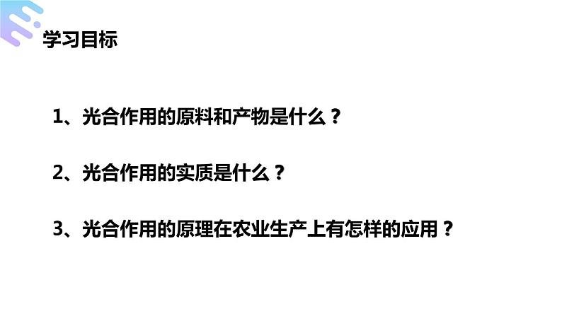 人教版生物七年级上册第九单元 绿色植物与生物圈中碳-氧平衡 9.1 光合作用吸收二氧化碳释放氧气  教学PPT课件第3页