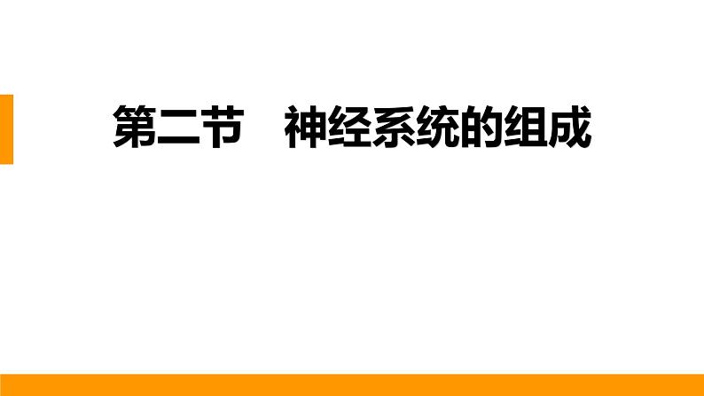 人教版生物七年级下册 第六单元  人体生命活动的调节 6.2 神经系统的组成 电子课件PPT备课第1页