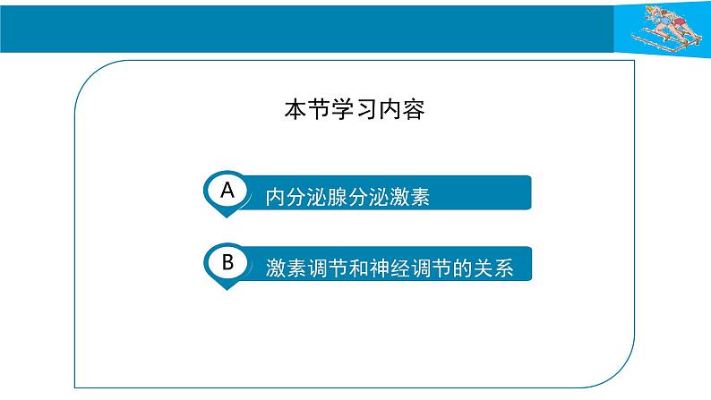 人教版生物七年级下册 第六单元  人体生命活动的调节 6.4 激素调节  电子课件PPT备课第3页