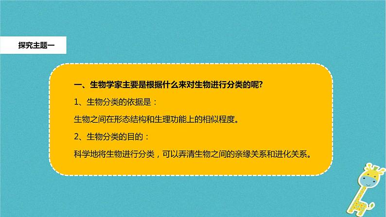 人教版生物八年级上册第六单元 根据生物的特征进行分类 6.2 从种到界  教学备课PPT课件03