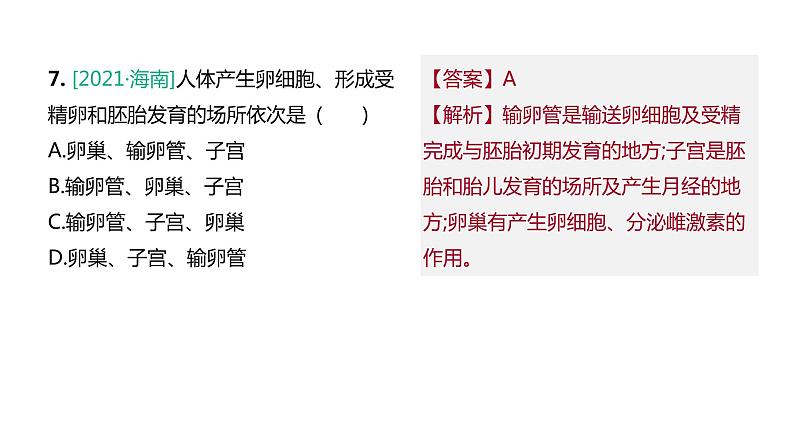 2022年江苏中考生物二轮复习课件：专题提升03生物的生殖、发育与遗传、变异08