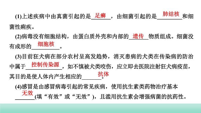 2022年中考生物二轮复习考点讲练主题十健康地生活课件（福建专用）第5页