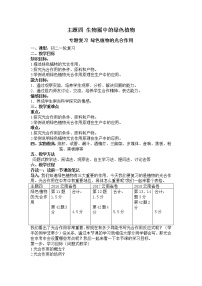 苏教版七年级上册第三节 植物光合作用的实质教案