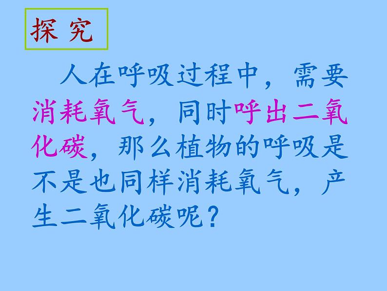 苏教版七年级生物上册 第六章 第四节  植物的呼吸作用（课件）06