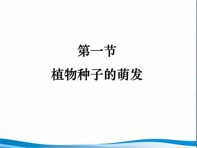 苏教版七年级生物上册 第五章 第一节 植物种子的萌发_（课件）01