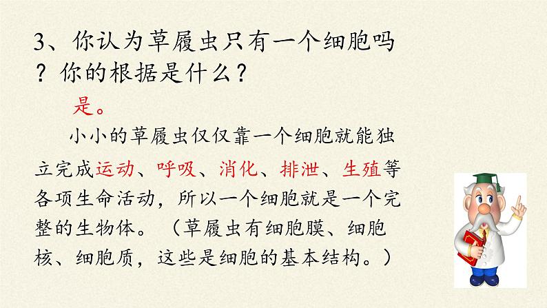 苏教版七年级生物上册 第四章 第一节 单细胞生物(2)（课件）07