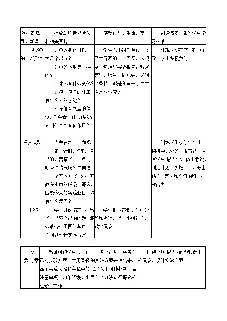 苏教版八年级生物上册 14.2 千姿百态的动物世界_ 教案02