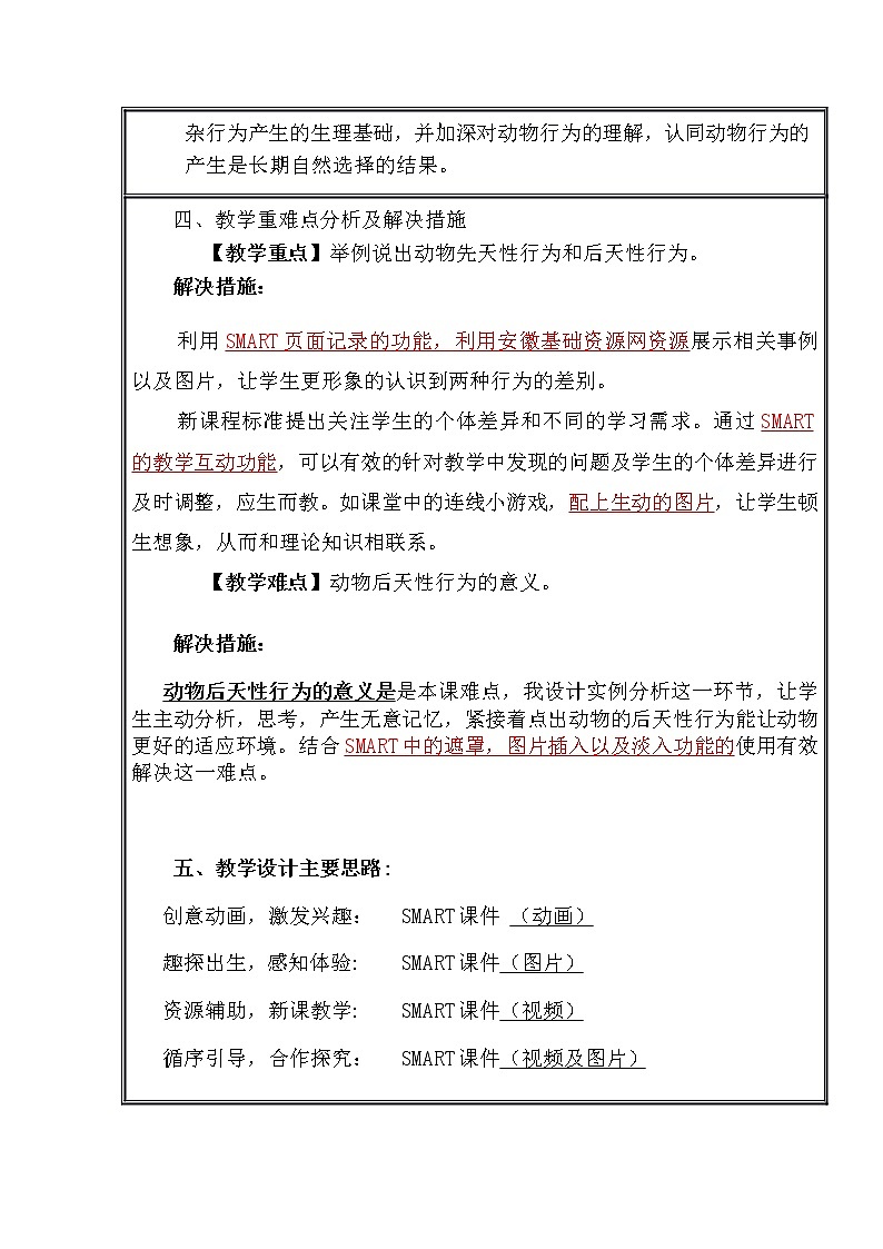 苏教版八年级生物上册 18.2 动物行为的生理基础(2) 教案02