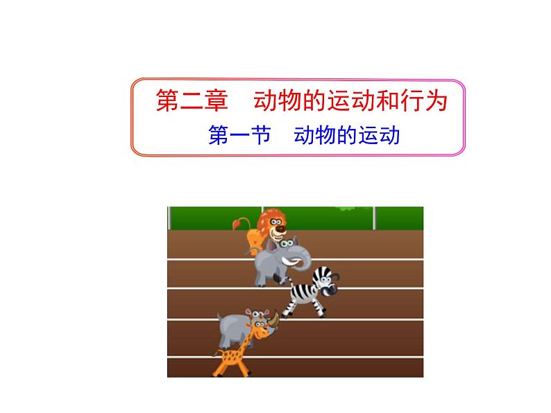 5.2.1 动物的运动课件PPT第1页