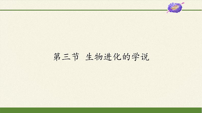 苏教版八年级生物上册 16.3  生物进化的学说(2) 课件01