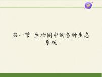 初中生物苏教版八年级上册第一节 生物圈中的各种生态系统背景图课件ppt