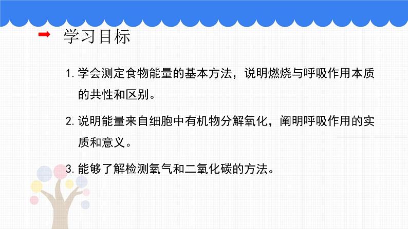 北师大版生物七年级下册第十章《人体的能量供应》3.1 食物中能量的释放  PPT教学课件02