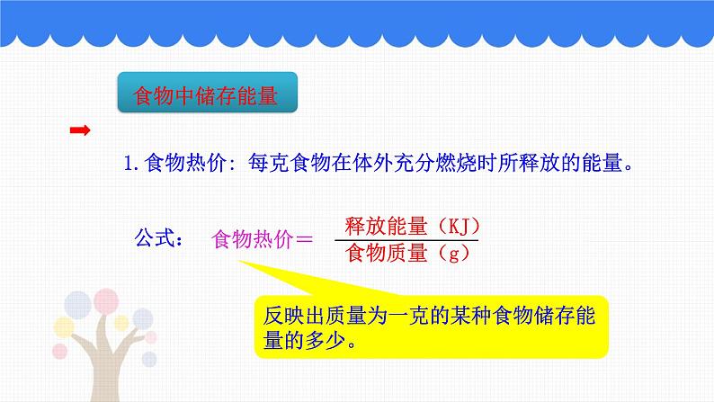 北师大版生物七年级下册第十章《人体的能量供应》3.1 食物中能量的释放  PPT教学课件05