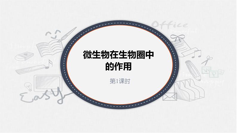 北师大版生物八年级上册第十八章《生物圈中的微生物》18.1  微生物在生物圈中的作用 教学PPT课件第1页