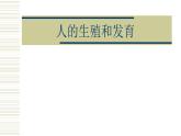 北师大版生物八年级上册第十九章《生命的延续》19.1 人的生殖和发育 教学PPT课件