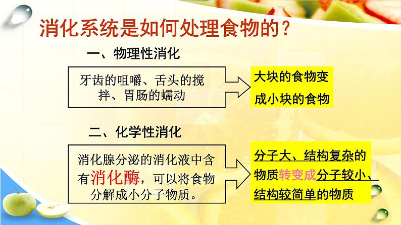 苏教版生物七年级下册 第九章 第二节 人体的消化与吸收（第二课时）（课件）第3页