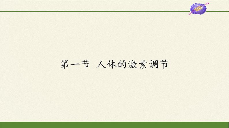 苏教版生物七年级下册 第十二章 第一节 人体的激素调节(19)（课件）第1页