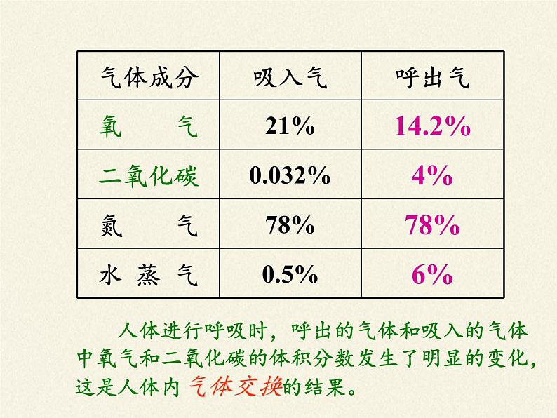 苏教版生物七年级下册 第十章 第四节 人体内的气体交换(9)（课件）第6页