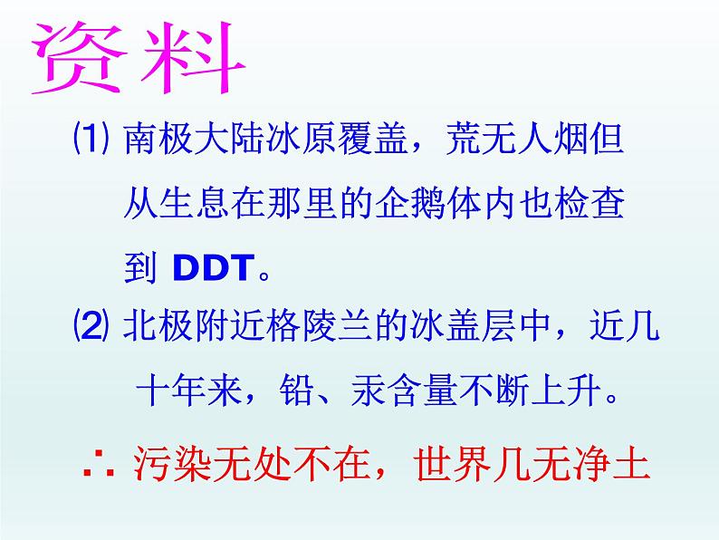 苏教版生物七年级下册 第十三章 第一节 关注生物圈——环境在恶化_1（课件）第1页