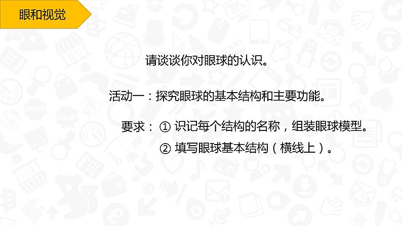 初中生物人教版七年级下册 第一节人体对外界环境的感知 1 课件03