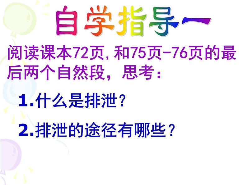 初中生物人教版七年级下册 人体内废物的排出 2 课件第4页