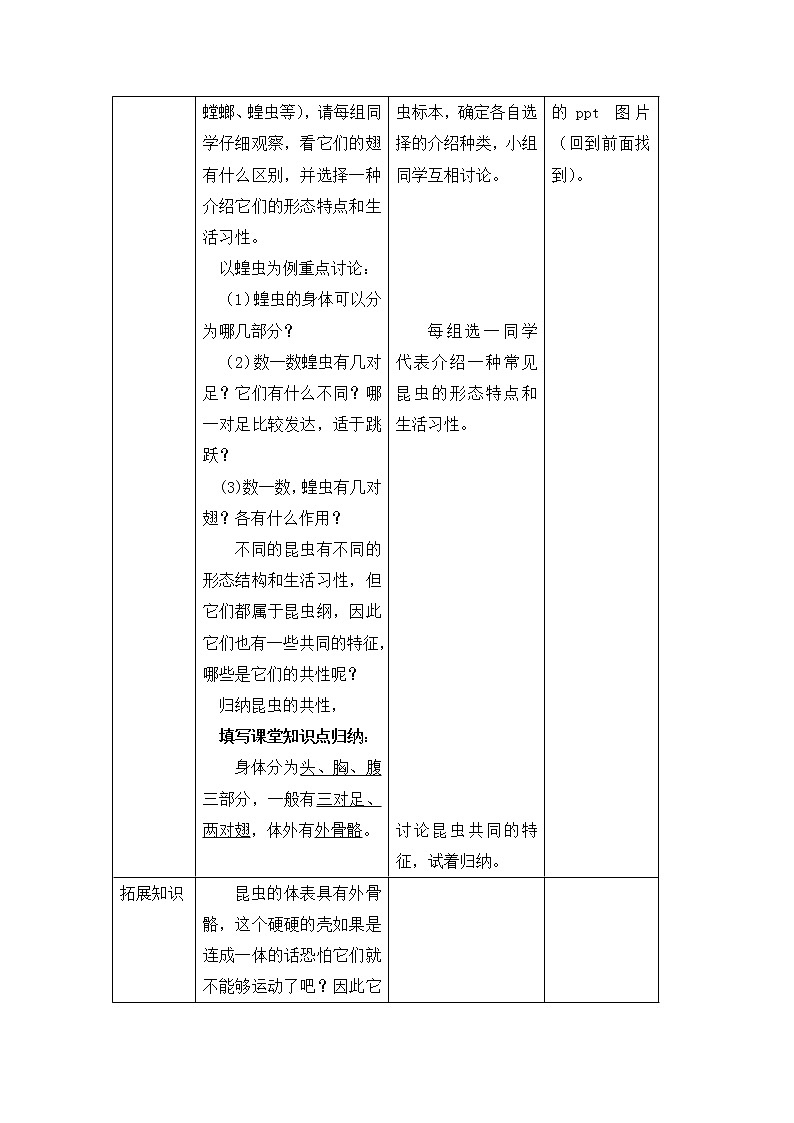 5.1.3《软体动物和节肢动物》教案02