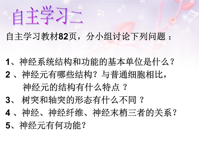 济南版七年级下册生物 5.2神经调节的结构基础 课件07