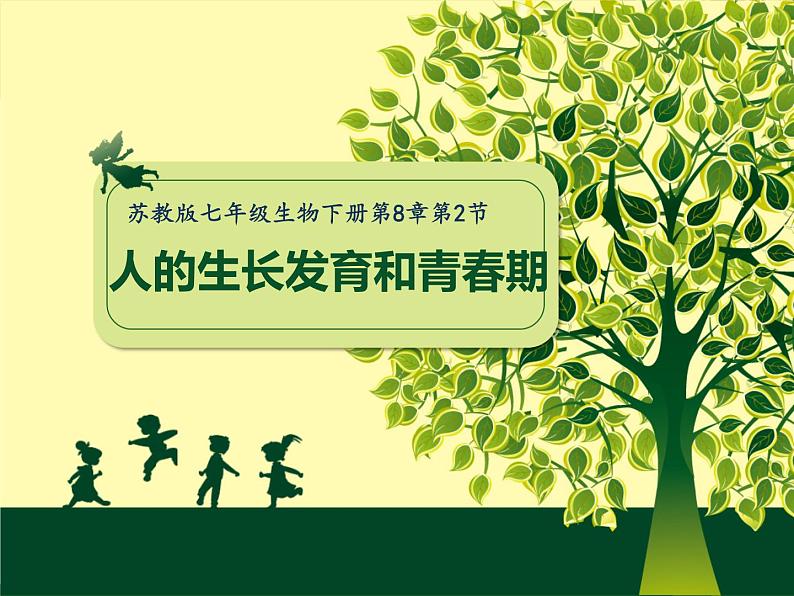 苏教版七年级下册生物 8.2人的生长发育和青春期 课件02