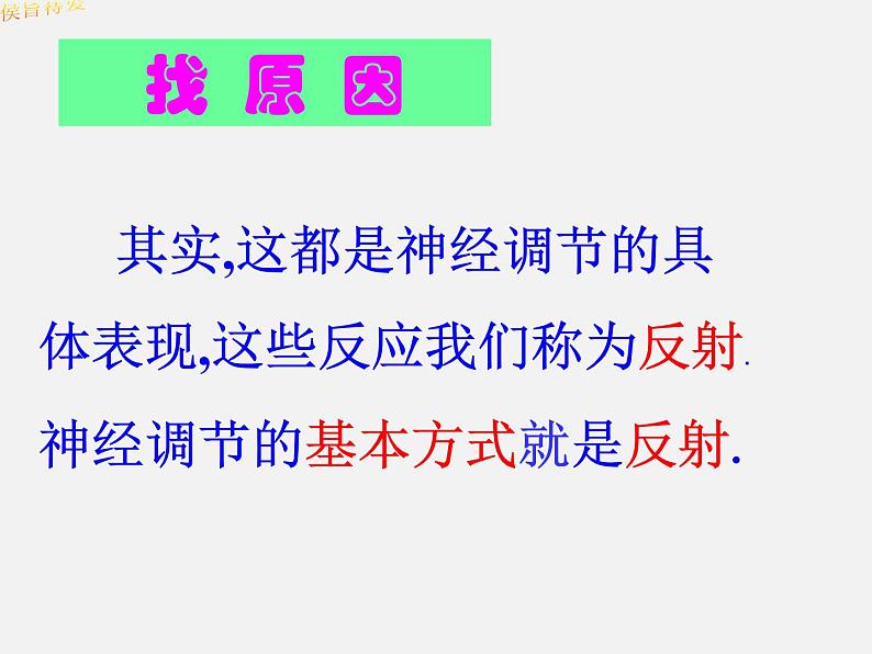 2022年人教版七年级生物下册第4单元第6章第3节神经调节的基本方式课件 (2)03