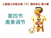 2022年人教版七年级生物下册第4单元第6章第4节激素调节课件 (2)
