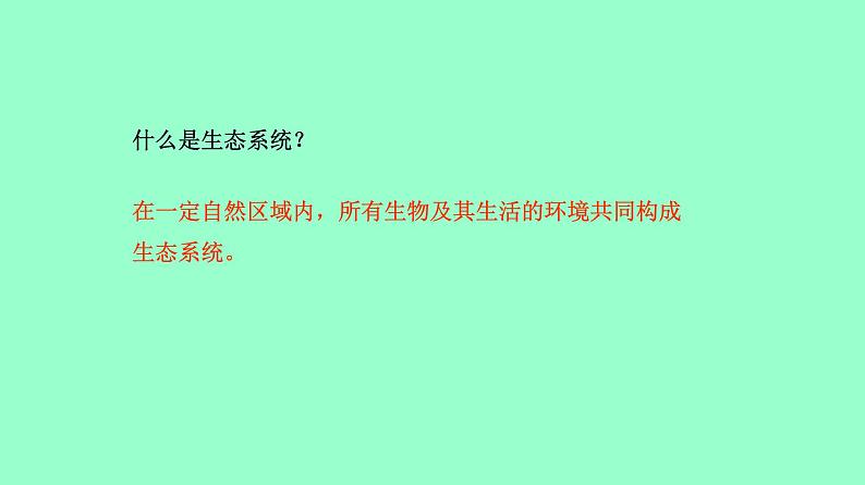 冀教版八年级下册生物  7.2.1生态系统的组成和类型 课件第2页