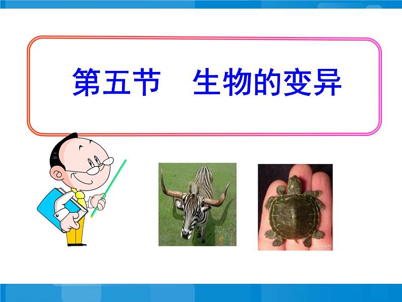苏教版八年级下册生物  22.5生物的变异 课件01