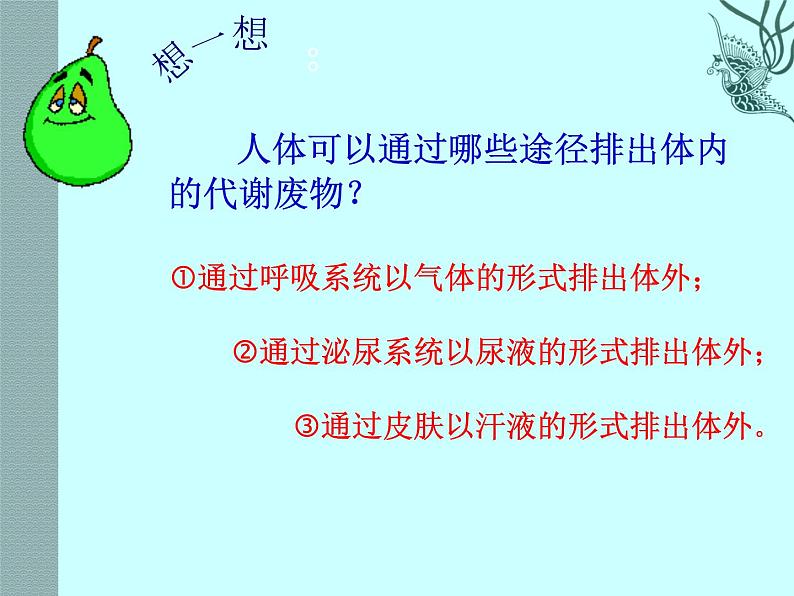 济南版七下生物 4.2汗液的形成和排出 课件第2页