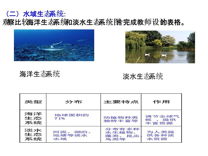 济南版八下生物  6.2.4生态系统的类型  课件07