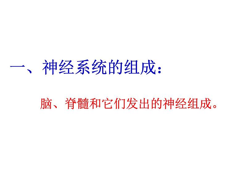 人教版七下生物 6.2神经系统的组成 课件第2页