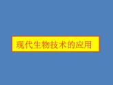 2022年苏教版八年级生物下册第24章第1节现代生物技术的应用课件 (2)