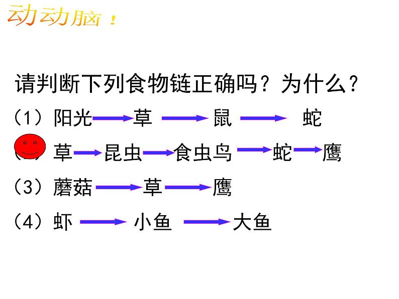 冀教版八年级下册生物  7.2.2食物链和食物网 课件第7页