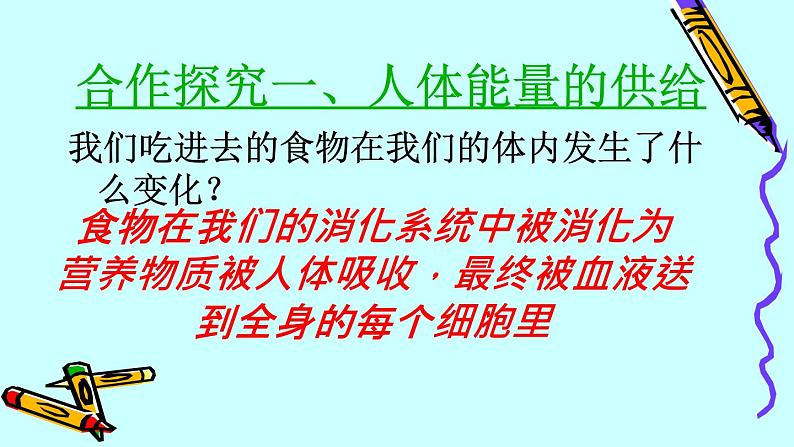 苏教版七年级下册生物 10.5人体能量的供给 课件第8页