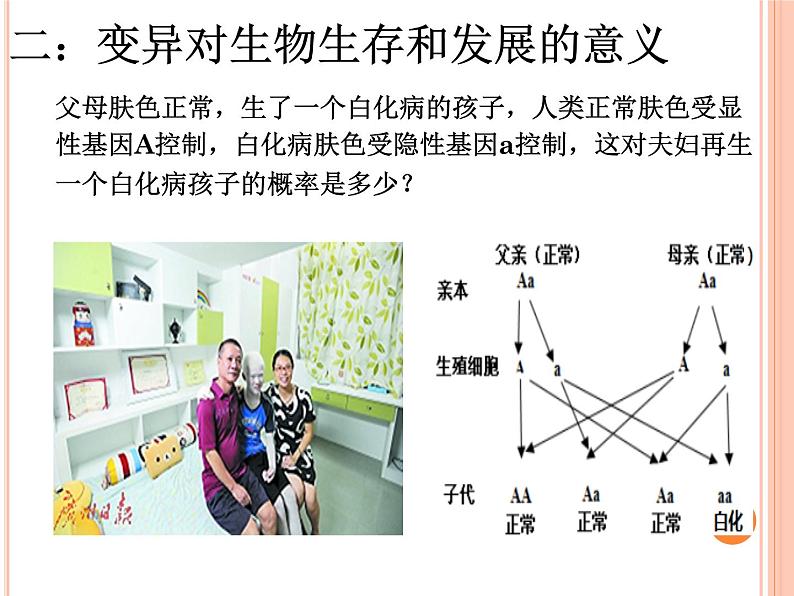 苏教版八年级下册生物 22.5生物的变异 课件第8页