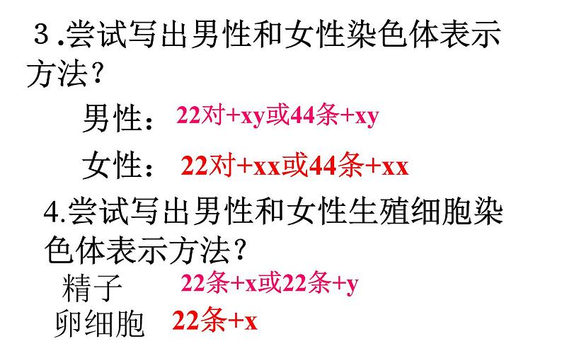 苏教版八年级下册生物 22.3人的性别决定 课件08