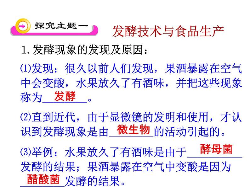 苏教版八年级下册生物 23.1源远流长的发酵技术 课件第5页