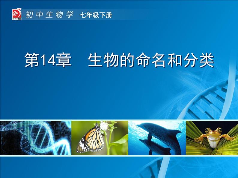 苏科版七年级下册生物 14.1生物的命名和分类 课件第1页