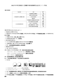 2022年中考生物复习-生物圈中绿色植物的生活方式（二）学案（无答案）